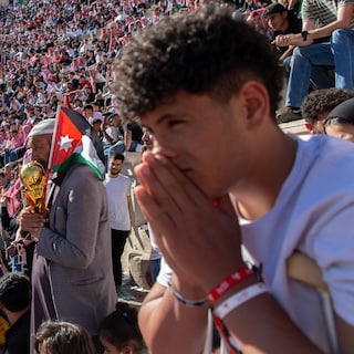 Jordanië loopt uit voor WK-wedstrijden in een Romeins amfitheater, bij zonsopgang