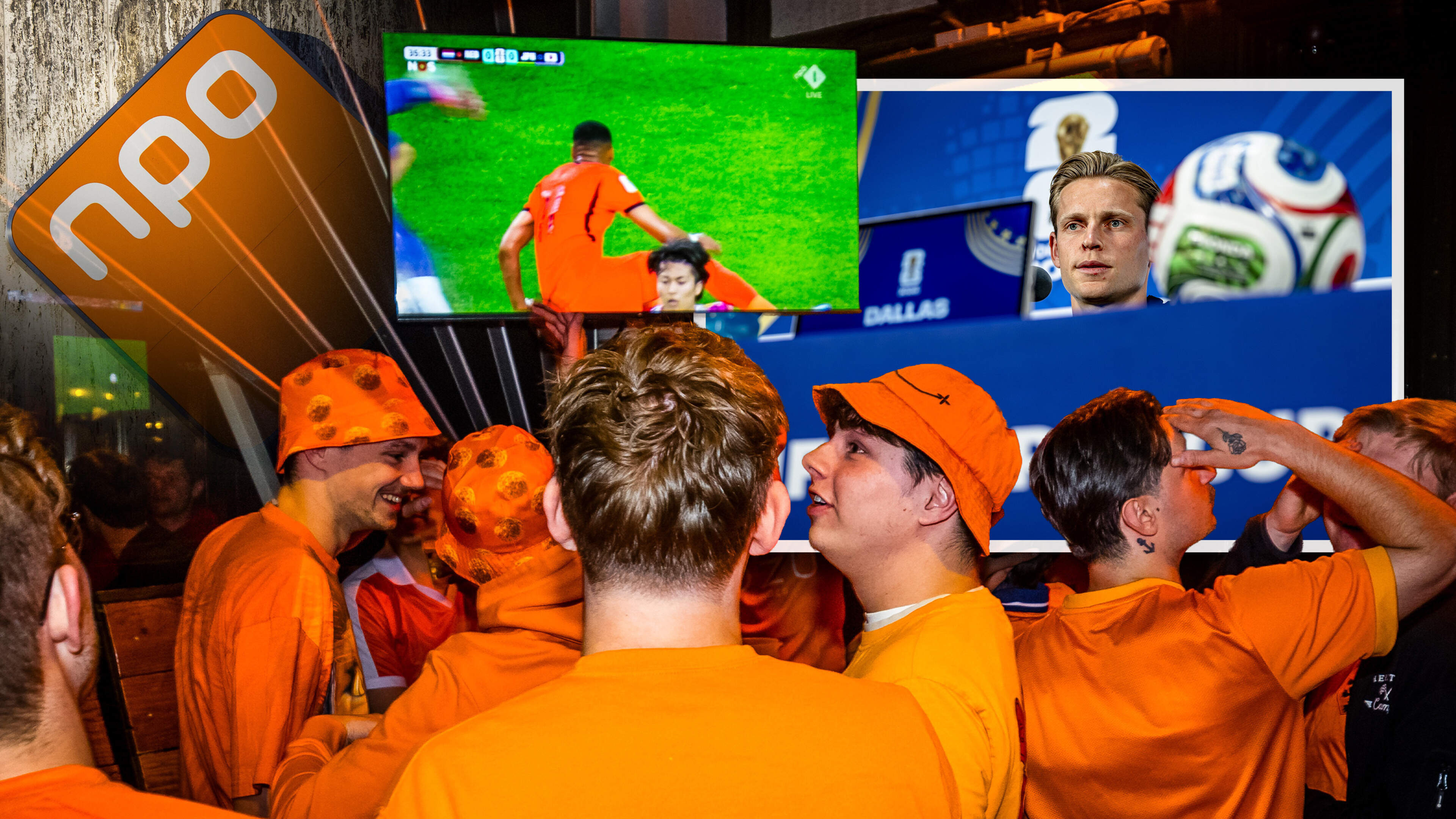 NPO zendt vanwege kosten slechte kwaliteit WK-beelden uit: ‘En shirt Oranje past niet binnen het standaard kleurenpalet’