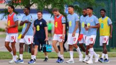 Toney scores hat-trick in England friendly win