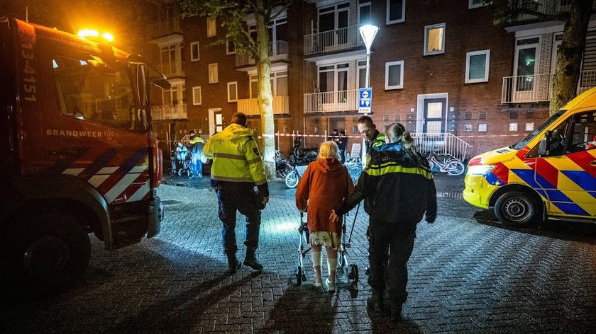 Veel schade door explosie bij flat in Amsterdam Nieuw-West