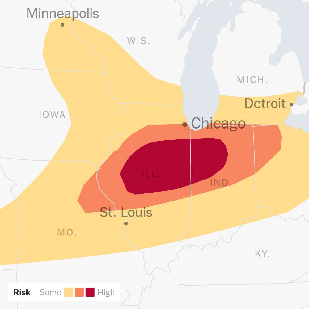 Intense Tornadoes Possible Across the Midwest on Wednesday
