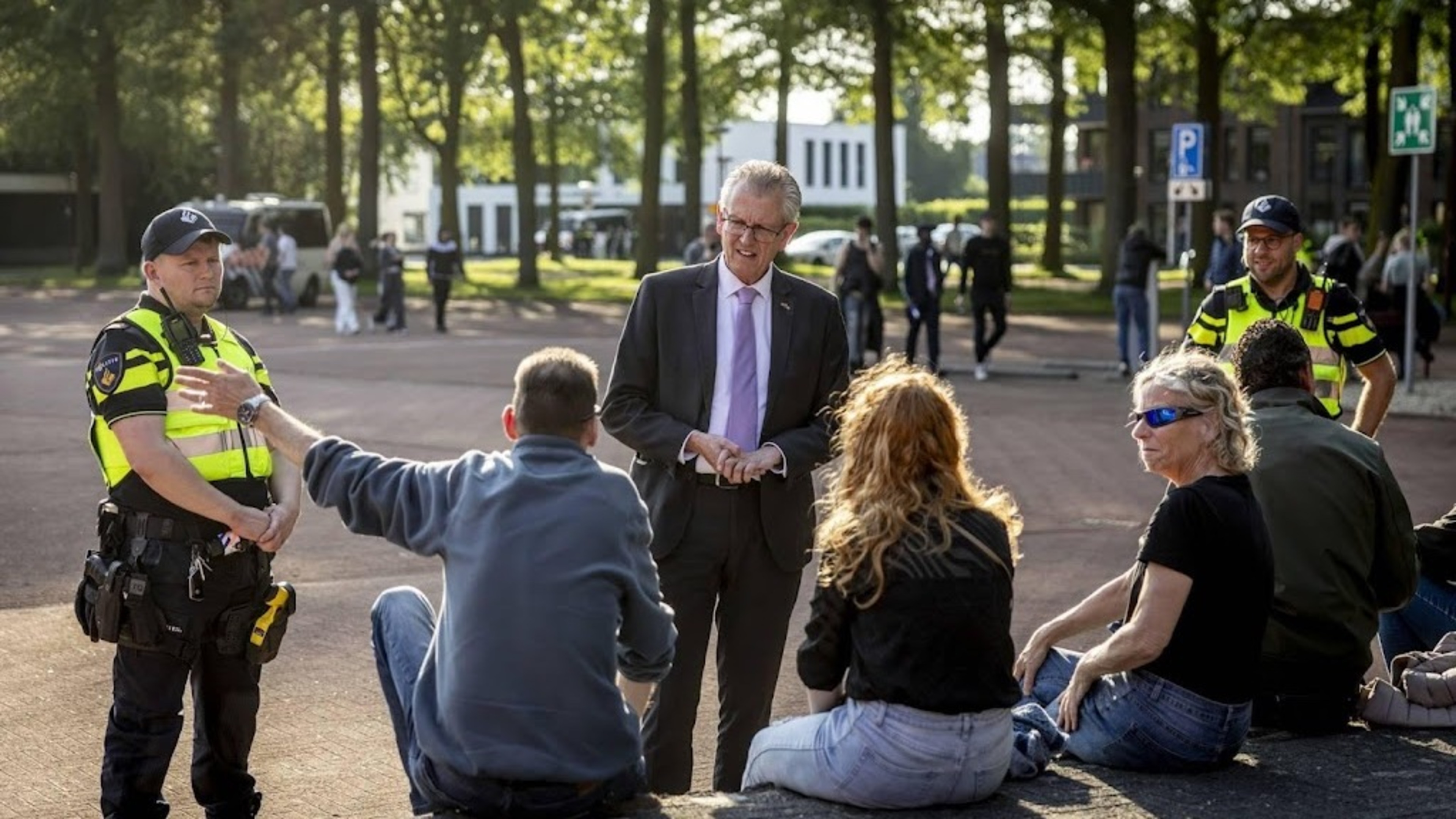 Demonstratie in Vriezenveen rustig verlopen