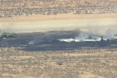 Amerikaanse bommenwerper neergestort in woestijn Californië