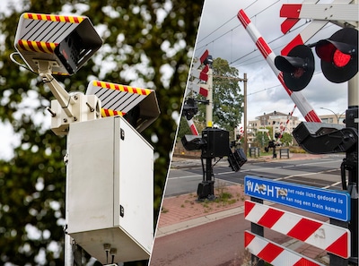 Pas op voor een boete, want de eerste flitser bij spoorwegovergang Borne werkt