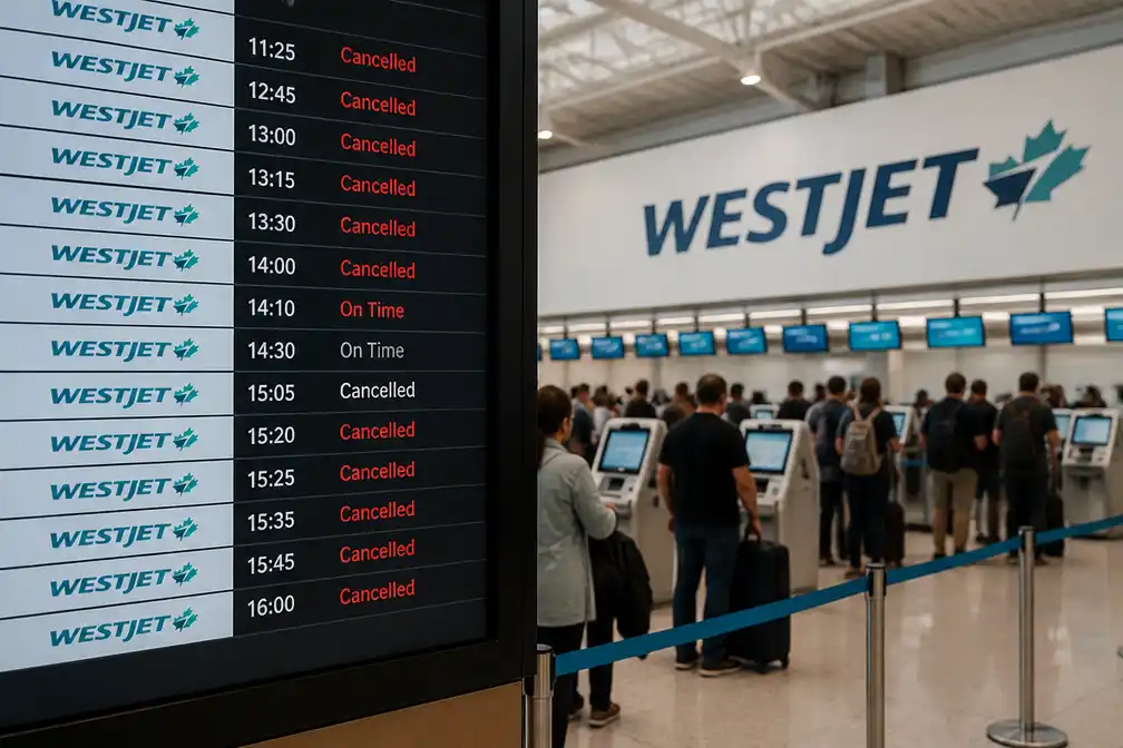 Staking cabinepersoneel WestJet schrapt honderden vluchten
