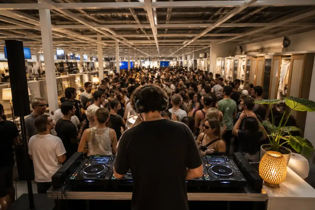 Ikea Gent verandert één dag in rave voor 2.000 feestvierders