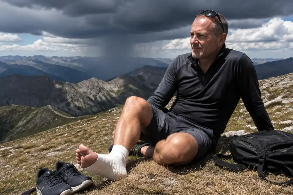 Thrillerauteur Toni Coppers loopt voetblessure op tijdens research in Pyreneeën