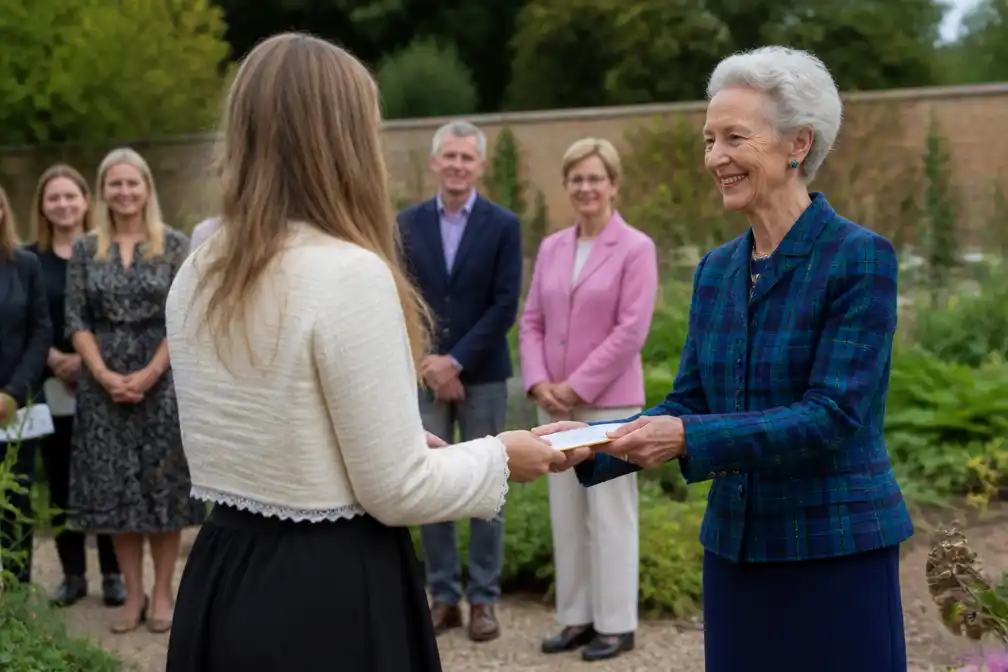 Prinses Benedikte reikt beurzen uit aan jeugdgroepen in Zuid-Jutland