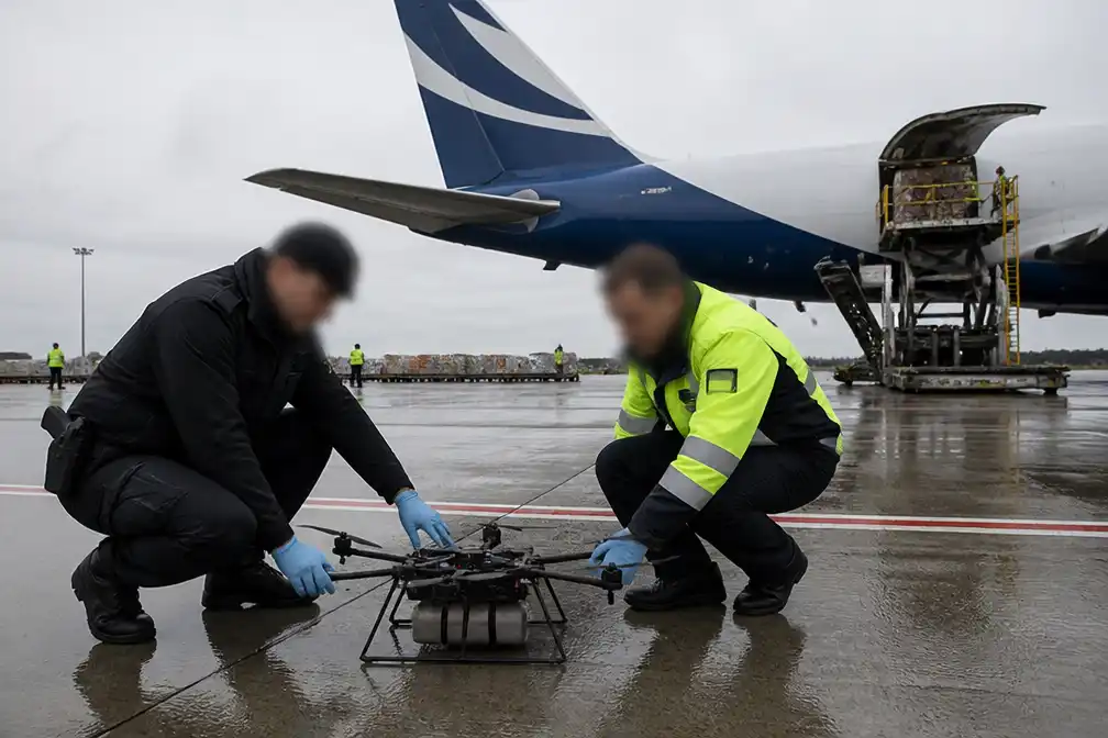 Drone met explosieven gevonden bij Oekraïens vliegtuig op luchthaven Leipzig