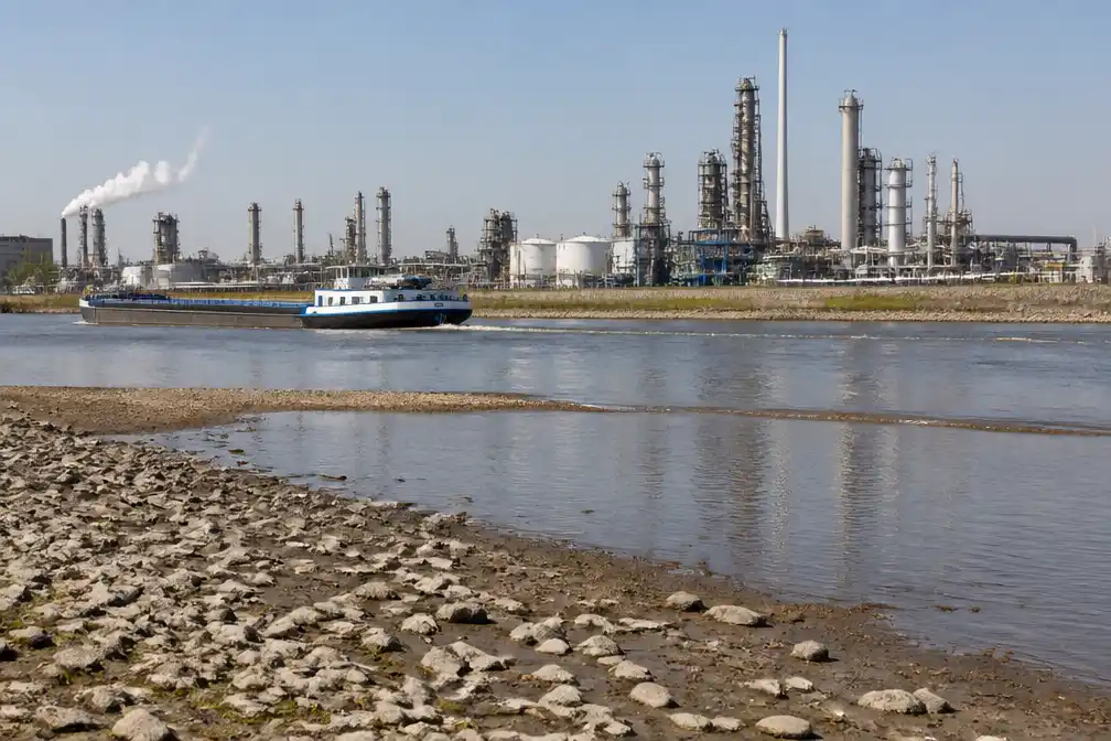 Lage waterstanden kunnen chemische productie beperken, waarschuwt VNCI