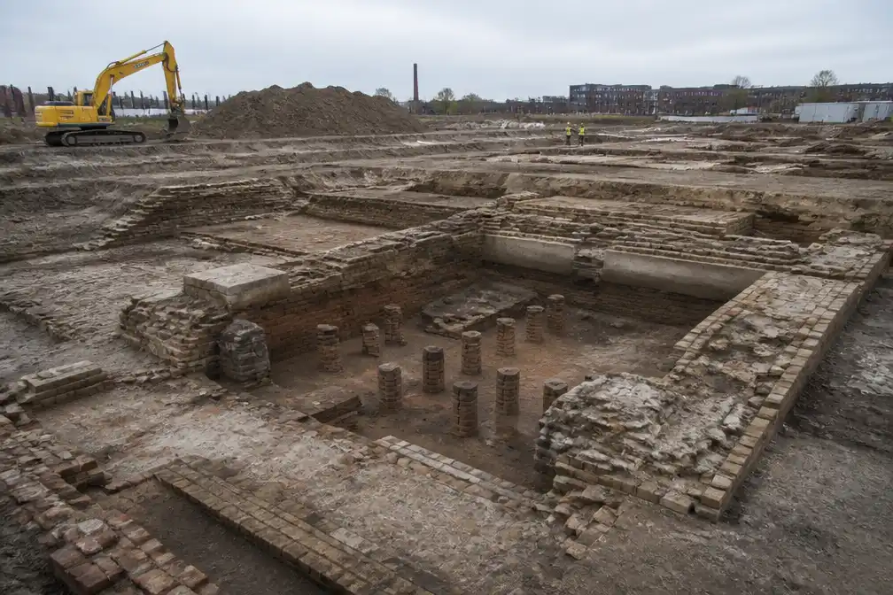 Grootste Romeinse badhuis van Nederland blootgelegd in Nijmegen