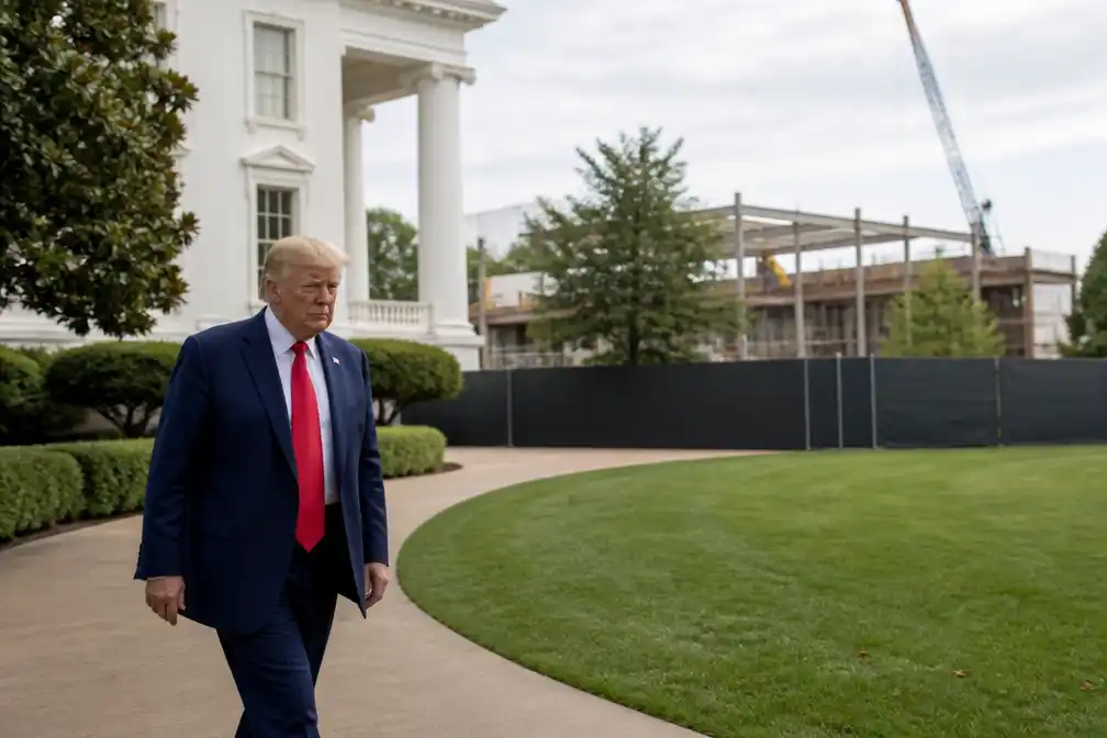 Hof van beroep beveelt stop op bouw balzaal Trump in Witte Huis