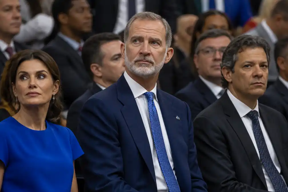 Spaanse koning Felipe bij inauguratie Colombiaanse president