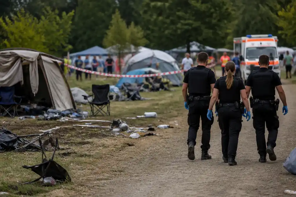 Gasexplosie op campingfornuis verwondt 10 op Taubertal Festival