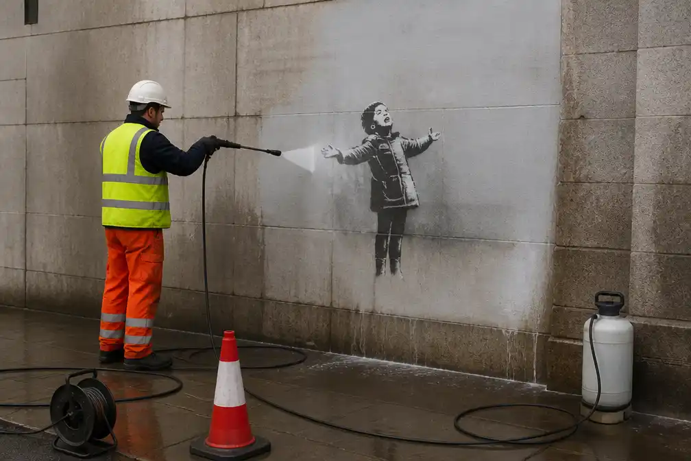 Drie Banksy-werken kosten Britse samenleving bijna 150.000 pond