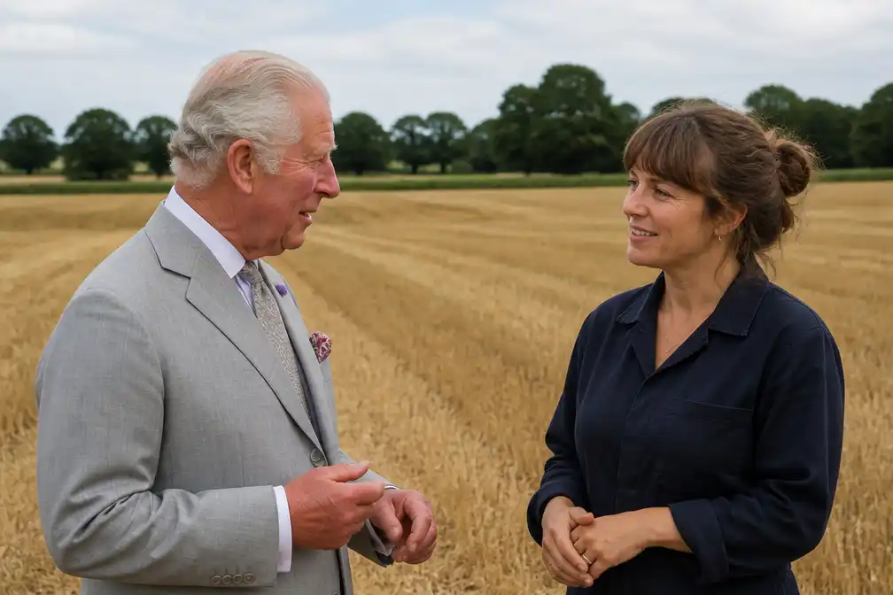 Koning Charles schenkt graanveld Sandringham aan hoedenmaakster Emily Hurst