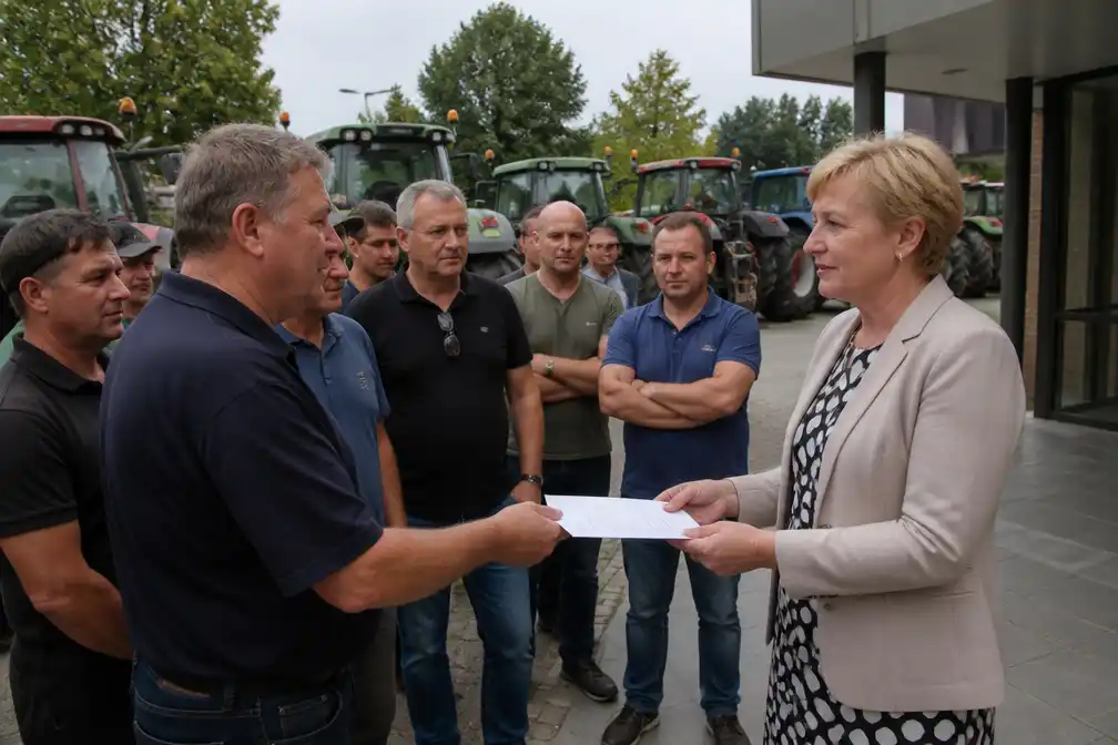 Boeren in Ommen bieden brandbrief aan over stikstofplannen