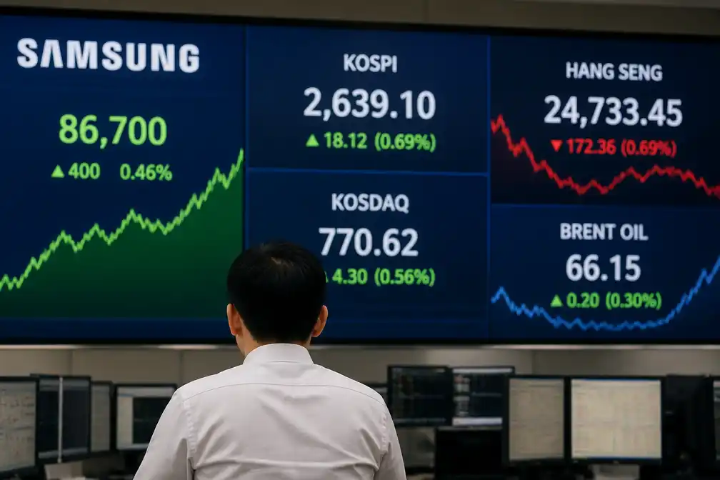 Samsung tilt beurs Zuid-Korea; Hongkong verliest, olie pauzeert