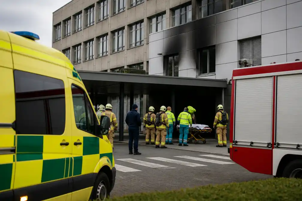 Brand in ziekenhuis Charleroi: één zwaargewonde en twee lichtgewonden
