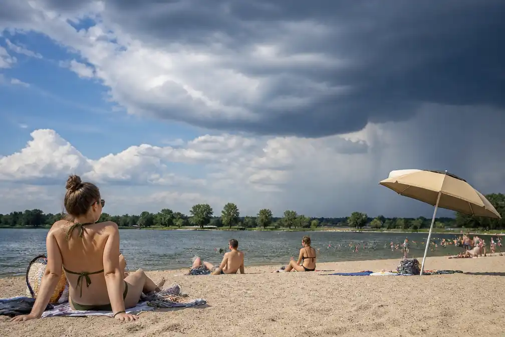 Hittegolf bereikt hoogtepunt in Nederland: tot 33°C, onweer mogelijk in zuiden