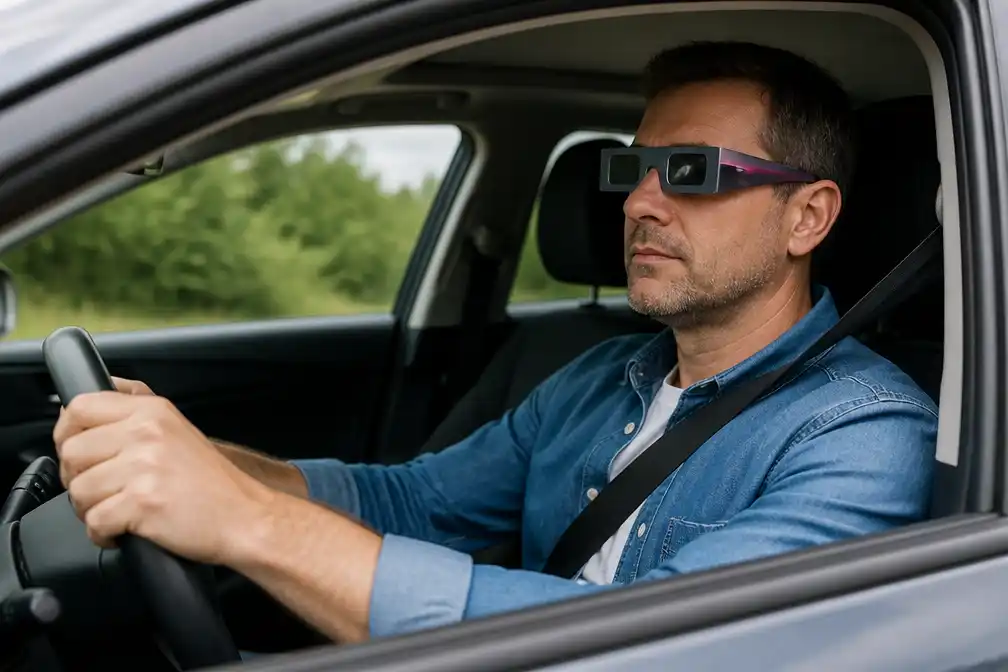 Politie Noord-Holland: niet met eclipsbril op rijden tijdens zonsverduistering
