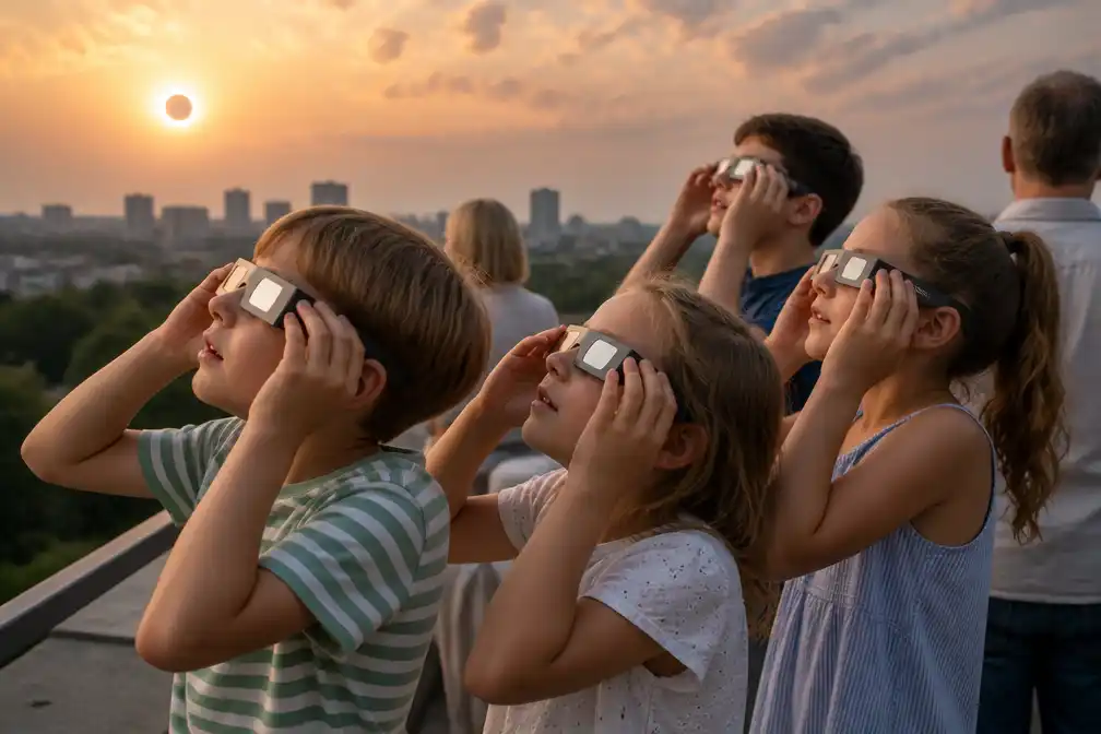 Artsen waarschuwen voor extra risico oogletsel bij kinderen tijdens zonsverduistering