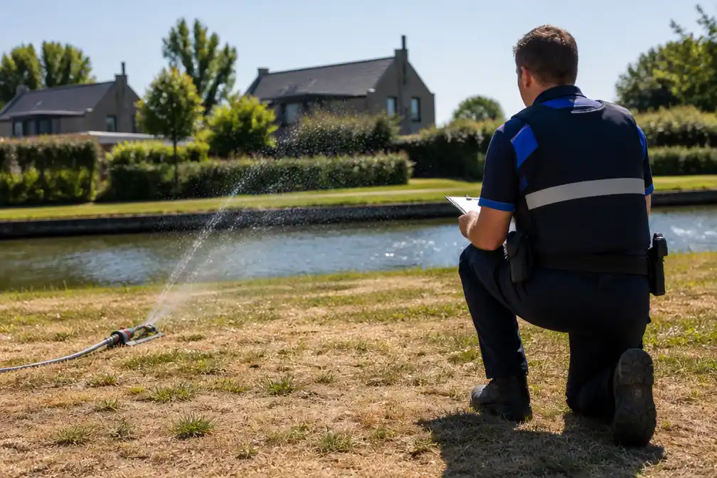 Waterschappen delen tientallen boetes uit bij recordaantal sproeiverboden