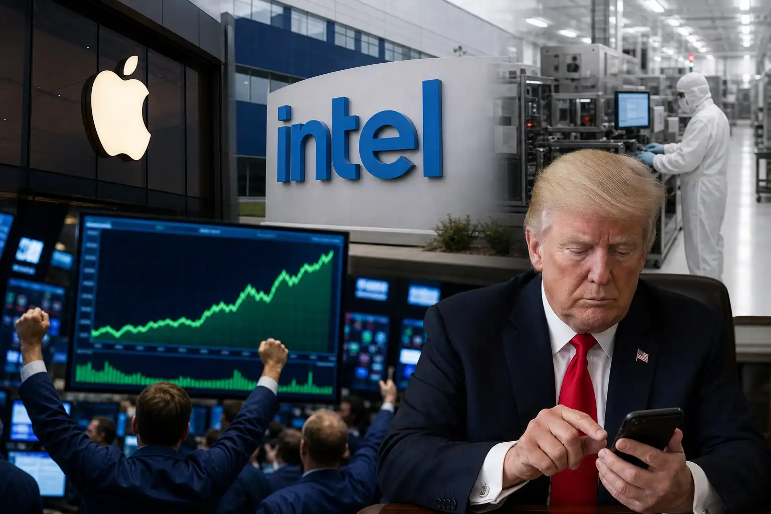Trump beweert dat Apple en Intel samen chips in VS maken