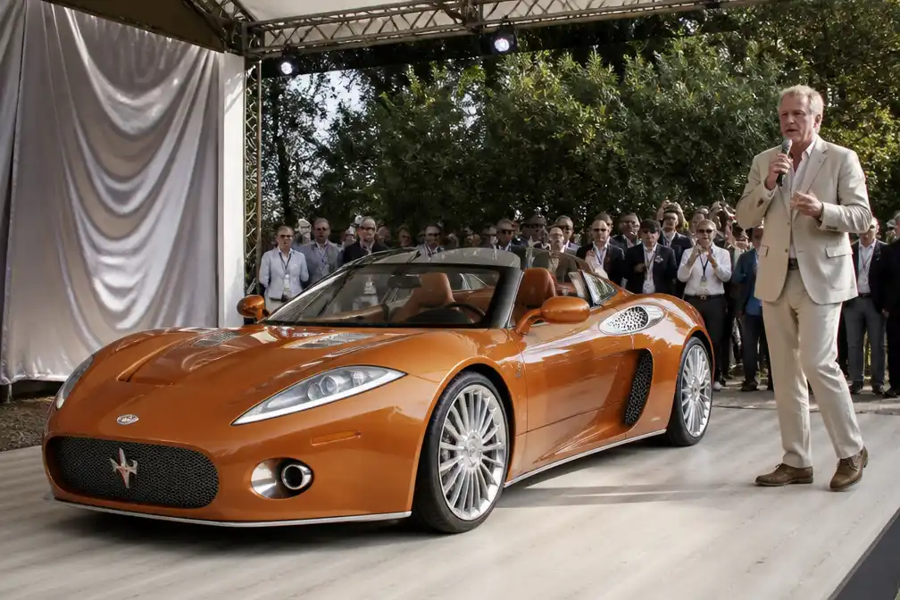 Spyker onthult C8 Preliator XXV op The Quail; ceo belooft winst