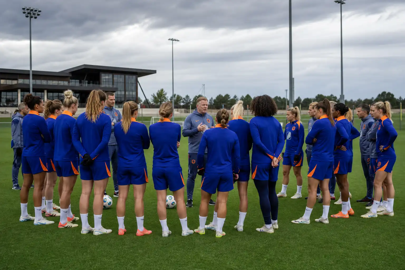 Oranje traint met volledige selectie voor duel met Zweden