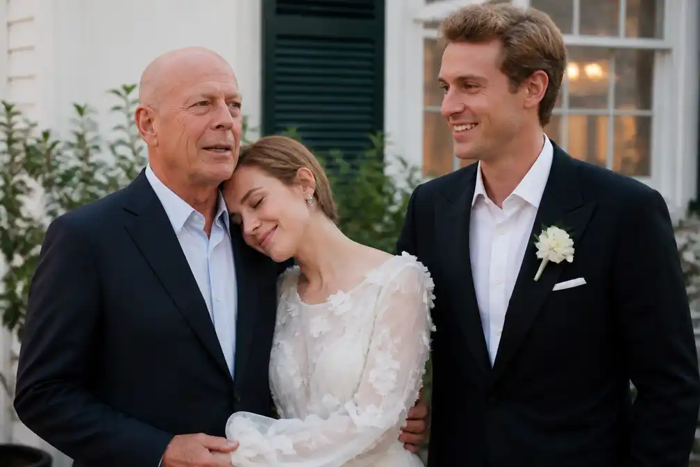 Bruce Willis aanwezig bij bruiloft dochter Tallulah, Vogue deelt foto's