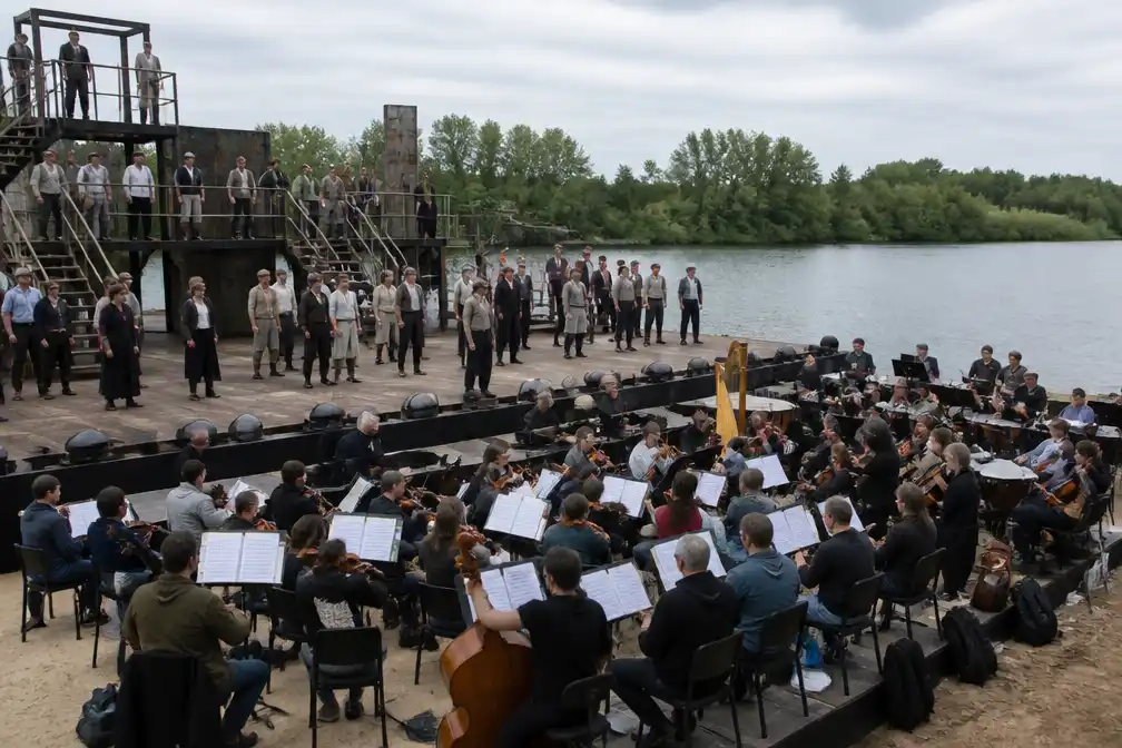 Openluchtmusical Jekyll & Hyde aan Donkmeer in Berlare in laatste repetitieweek