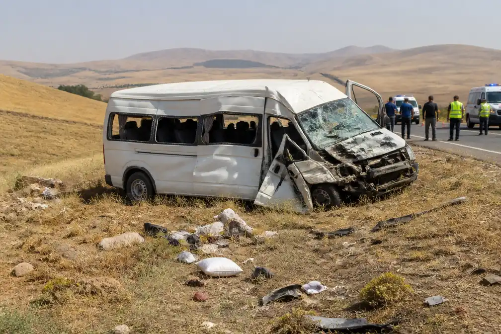 Vijf huwelijksgasten omgekomen bij minibusongeluk in Turkije
