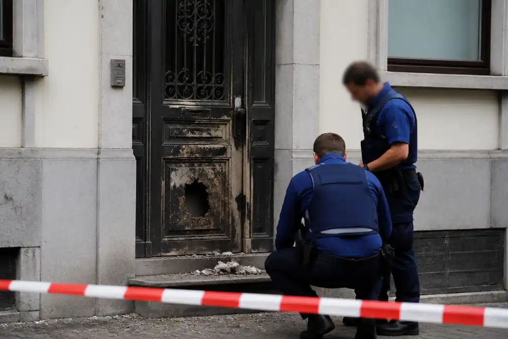 Vuurwerk afgestoken aan voordeur leegstaand pand in Antwerpse binnenstad