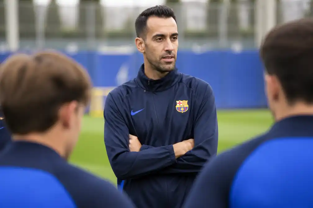 Busquets keert bij FC Barcelona terug als assistent-trainer van Barcelona B