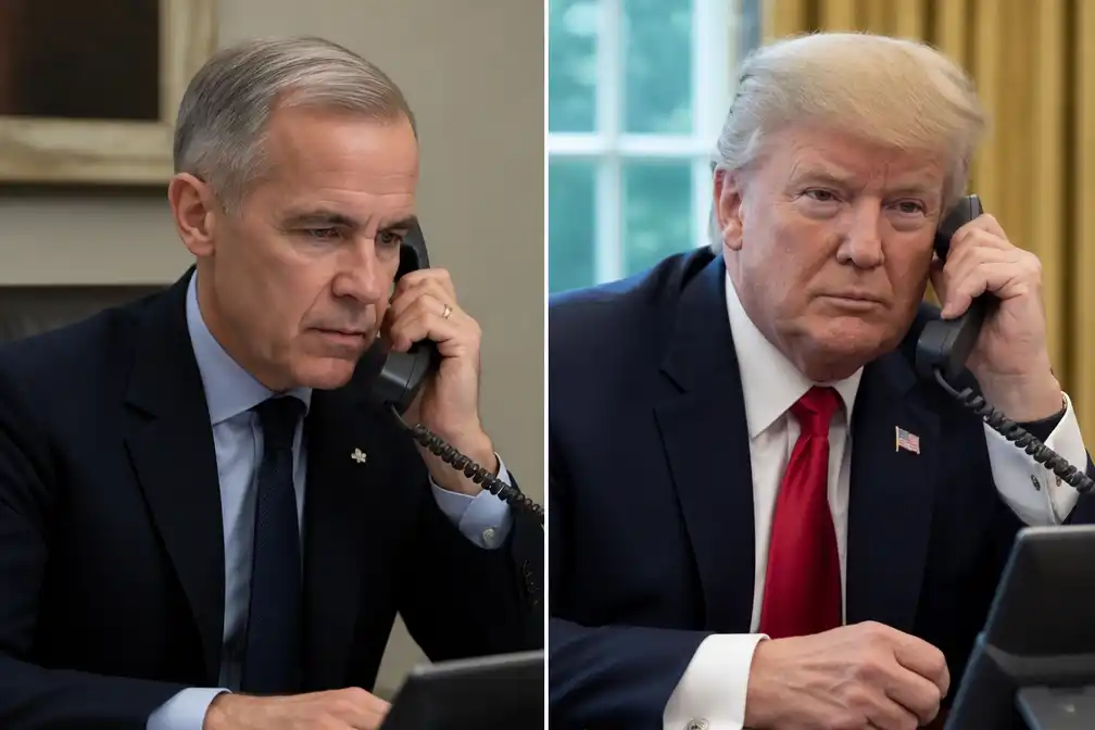 Carney en Trump spreken over dreigende Amerikaanse importheffingen van 50 procent