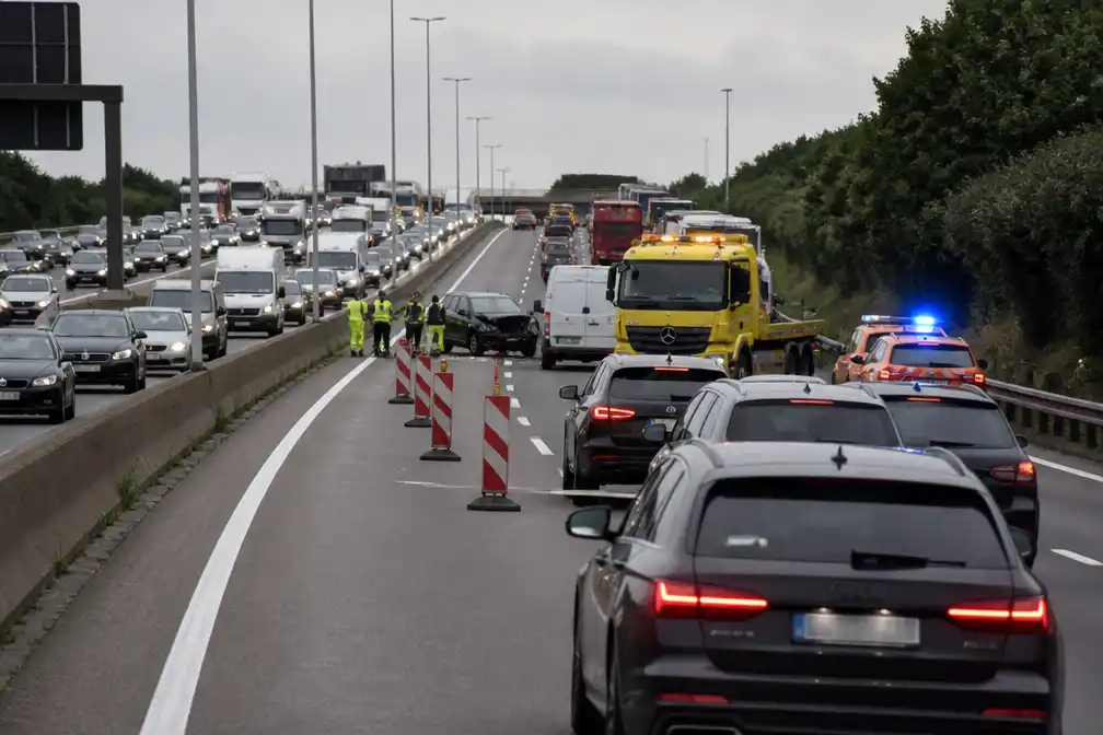 Ongeval op Antwerpse ring bij Berchem verspert drie rijstroken, uur vertraging