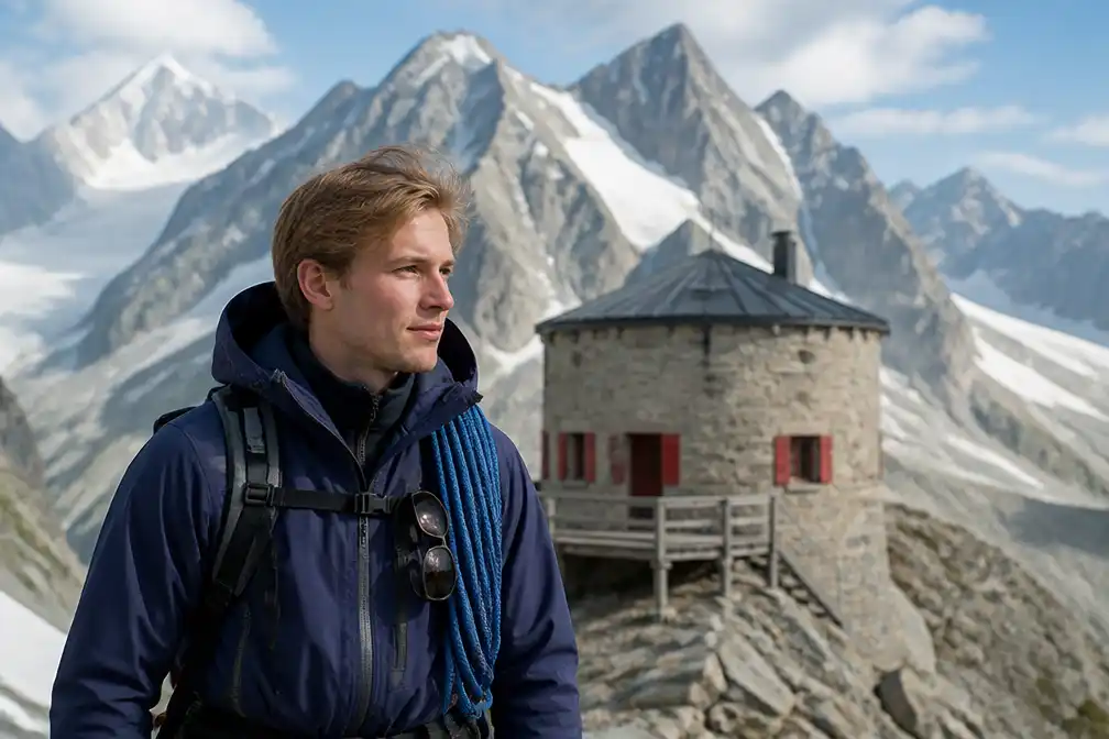 Prins Gabriël viert 23ste verjaardag als alpinist in Mont Blancmassief