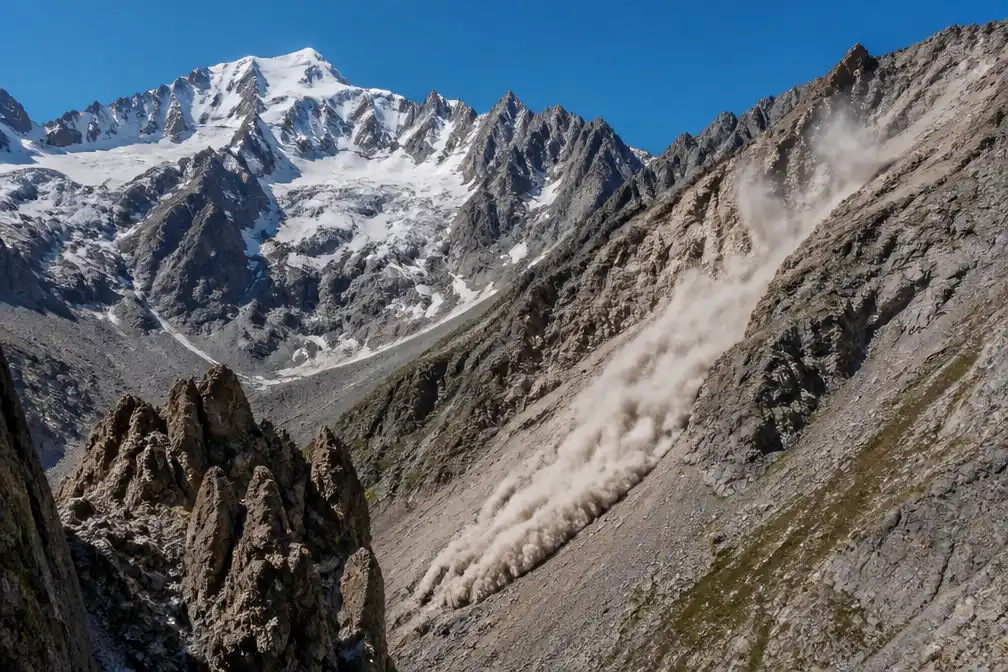 Recordaantal steenlawines in Alpen in 2026 door klimaatcrisis