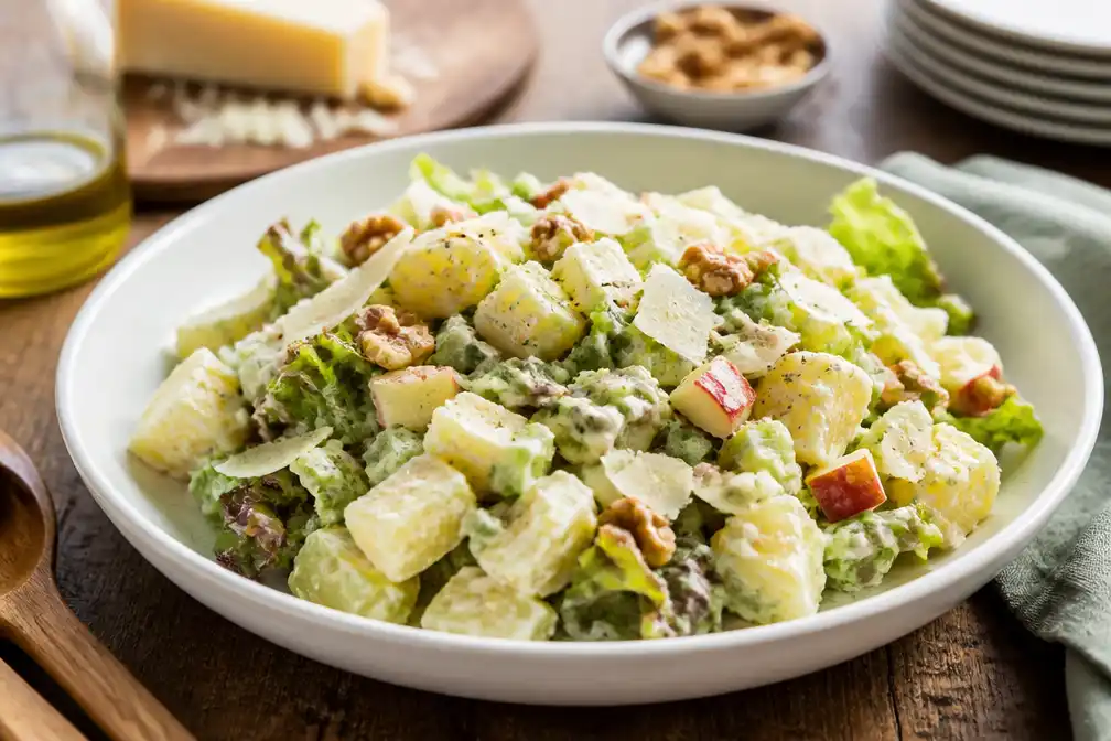 Regionale kranten publiceren recept voor Waldorf-aardappelsalade