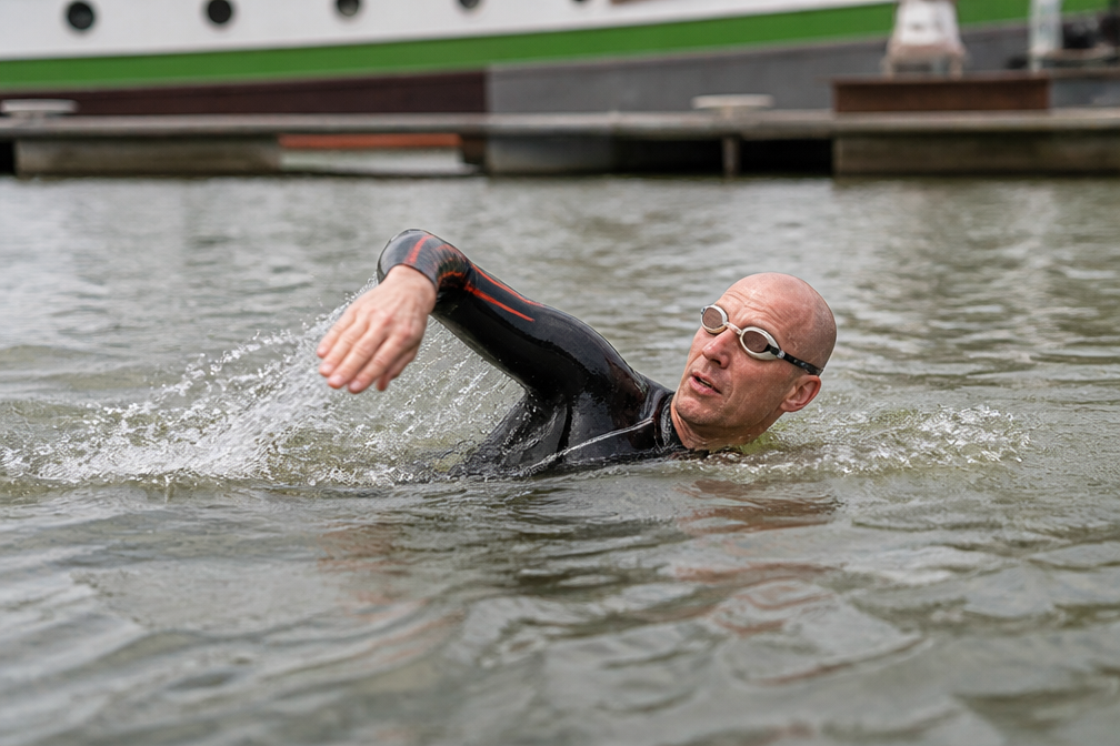 Maarten van der Weijden mist chequeoverhandiging na gestaakte zwemtocht