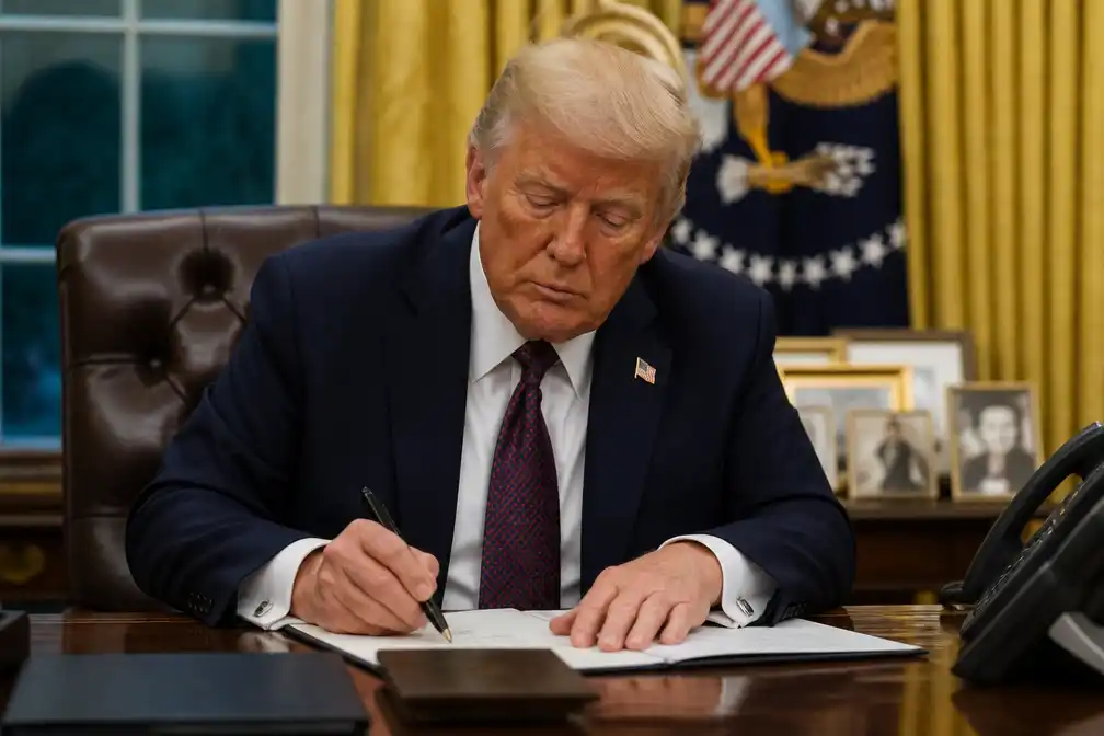 Trump handelde in juni voor 263 miljoen dollar op de beurs, critici zien verband