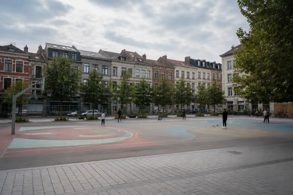 Brussel vraagt vergunning aan voor heraanleg Nieuwe Graanmarkt met 'Midnight Sun'