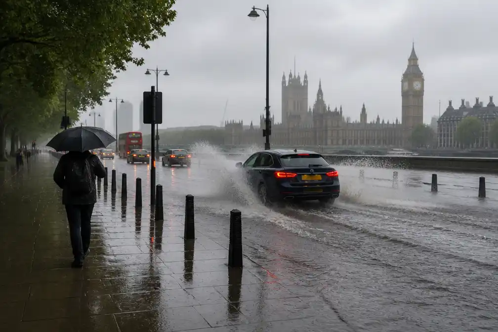 Met Office waarschuwt voor onweer en overstromingen in Engeland en Wales