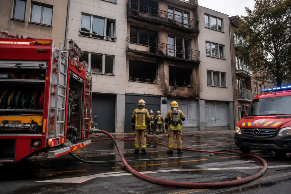 Brussels appartement onbewoonbaar na brand door pan met olie