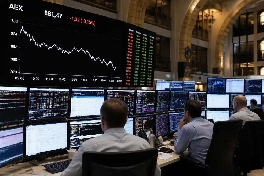 AEX sluit licht lager, chipbedrijf Besi daalt na tegenvallend nieuws uit Zuid-Korea