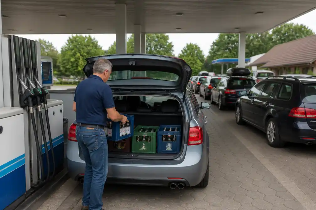 Prijsverschillen drijven Nederlandse grensbewoners naar Duitsland voor brandstof en bier