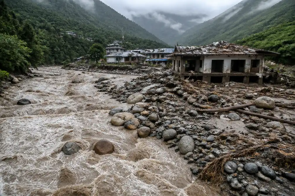 Dodelijke overstromingen en modderstromen treffen Nepal en Tibet