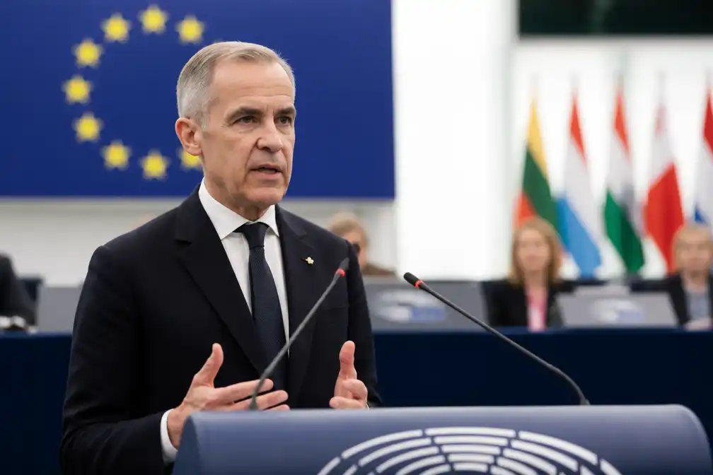 Canadese premier Carney spreekt Europees Parlement toe als eregast