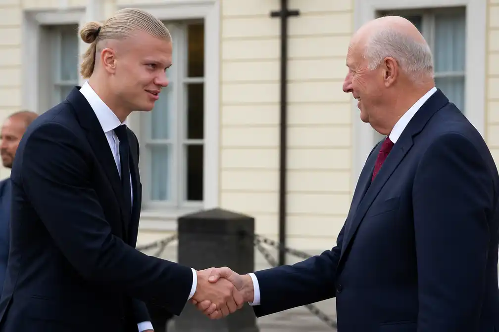 Haaland bedankt overleden Noorse koning Harald
